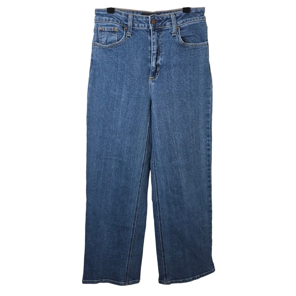 Just Black Denim JBD‎ High Rise Wide Leg Jeans Medium Wash Size 28